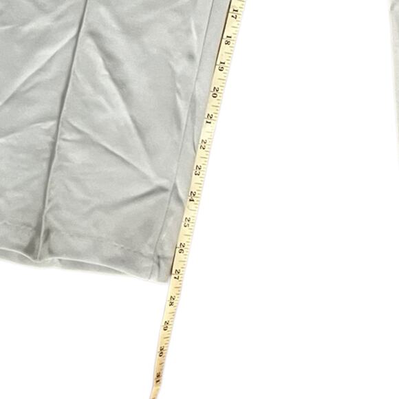 Vintage Light Blue Polyester Straight Leg Pants 29W Retro Minimalist Style - Picture 7 of 7